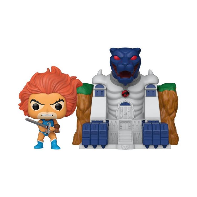 Thundercats POP! Town Vinyl Figura Lion-O with Cat\'s Lair 9 cm FUNKO