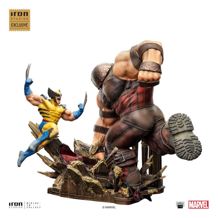 Marvel Estatua 1/10 BDS Art Scale Wolverine vs Juggernaut heo EU Exclusive 30 cm IRON STUDIOS