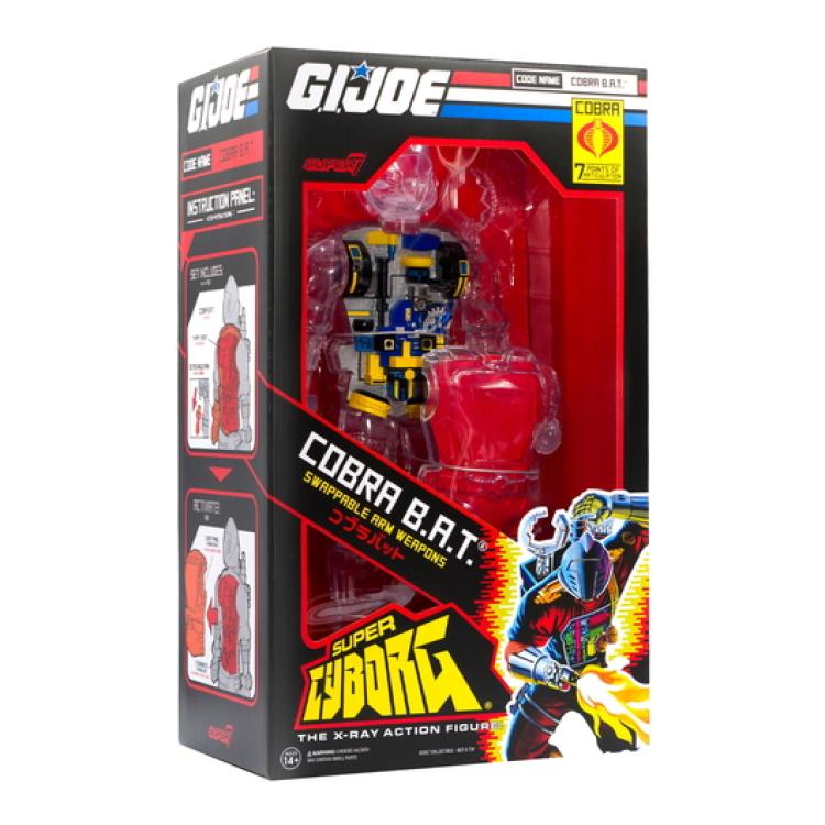 *** SUPER PRECIO ***FIGURA CYBORG GI JOE COBRA BAT CLEAR SUPER7