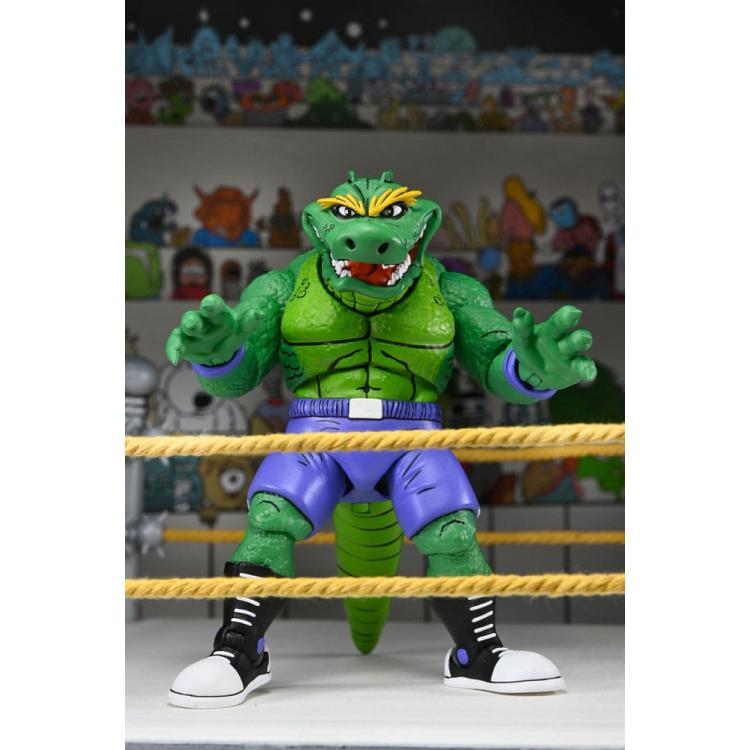 Tortugas Ninja (Archie Comics) Figura Stump Wrestling Leatherhead 18 cm NECA