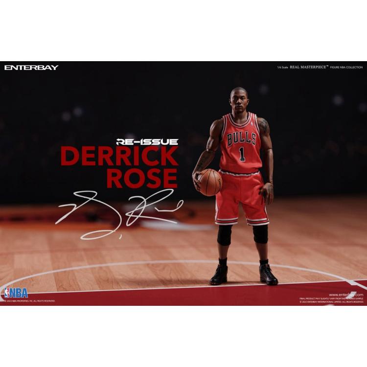 NBA Collection Figura Real Masterpiece 1/6 Derrick Rose Limited Retro Edition 30 cm ENTERBAY