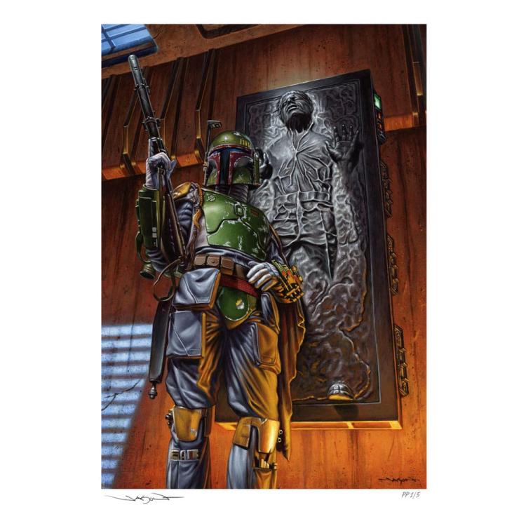 Star Wars Litografia Boba Fett: The Bounty 46 x 61 cm - sin marco Sideshow Collectibles