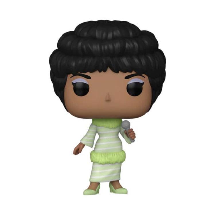Aretha Franklin POP! Rocks Vinyl Figura Green Dress 9 cm funko