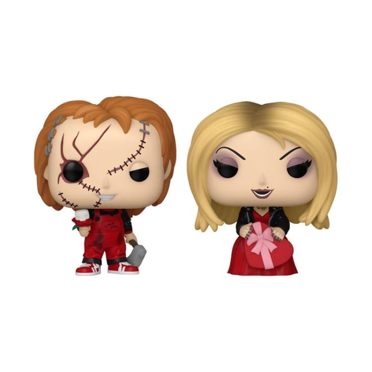 Chucky: el muñeco diabólico Pack de 2 Figuras Pocket POP! Vinyl Valentines 4 cm FUNKO