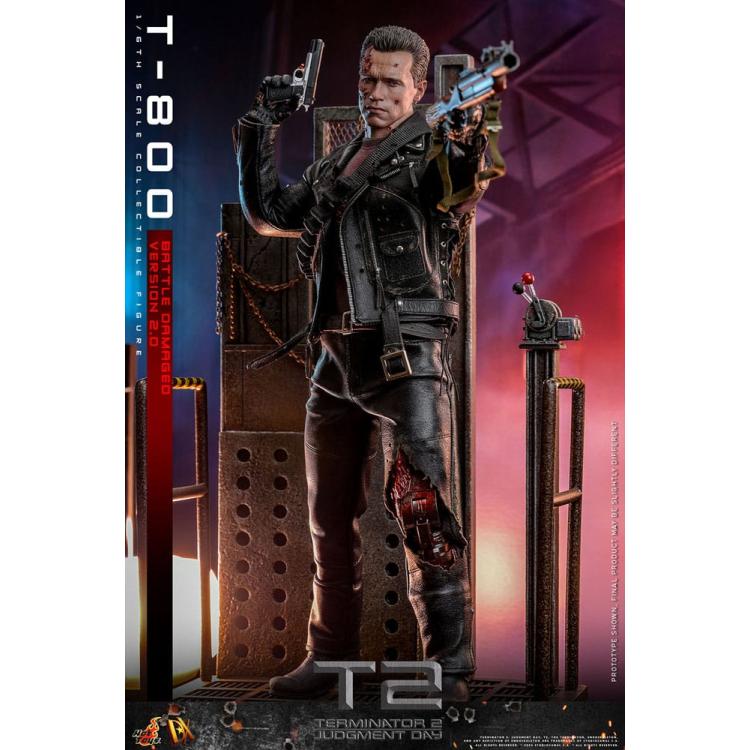 Terminator 2 Figura 1/6 Movie Masterpiece T-800 Battle Damaged Version 2.0 32 cm Hot Toys 