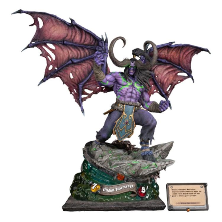 Hearthstone Estatua Illidan Stormrage 55 cm  HEX Collectibles