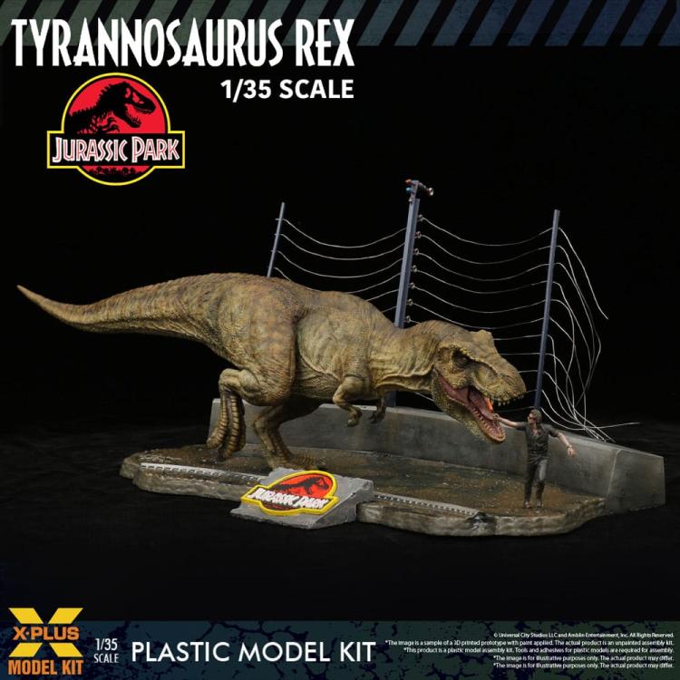 Jurassic Park Plastic Model Kit 1/35 Tyrannosaurus Rex 42 cm X-Plus 