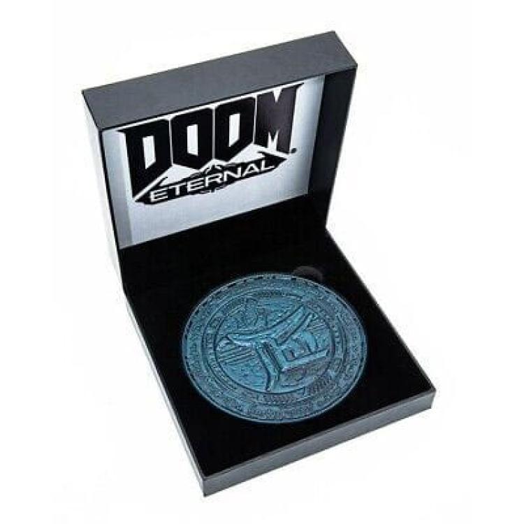 Doom Eternal moneda Choice Maker Challenge Coin Hell Priest DEVplus