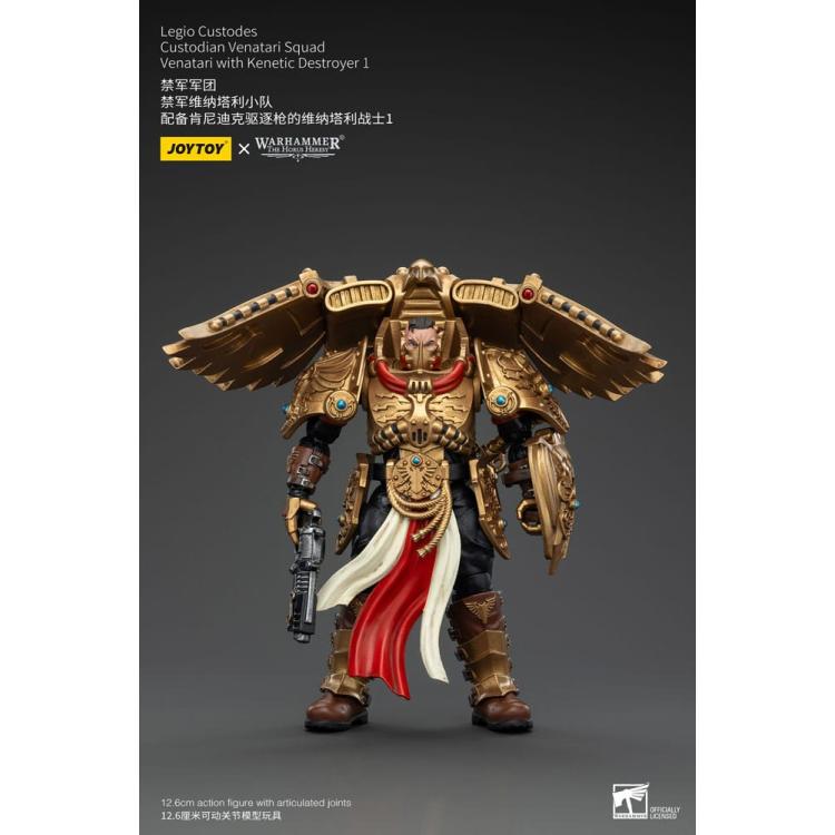 Warhammer The Horus Heresy Figura 1/18 Legio Custodes Custodian Venatari Squad Venatari with Kenetic Destroyer 1 13 cm   Joy Toy (CN) 