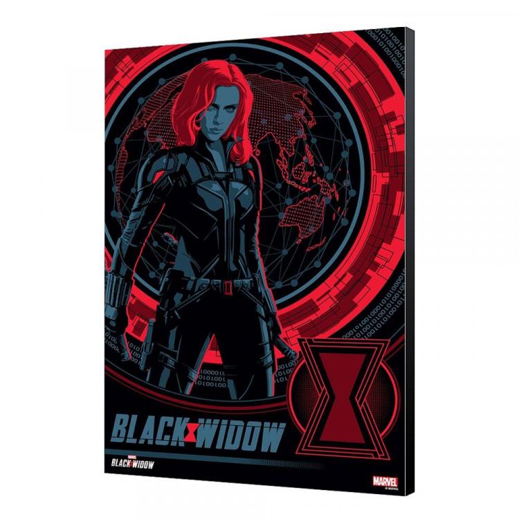 Black Widow Movie Póster de madera BW Blackops 34 x 50 cm