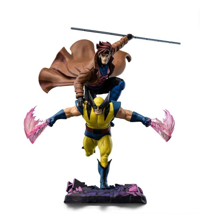 Marvel Estatua 1/10 Deluxe Art Scale X-Men 97 GAMBITO Y LOBEZNO 29 cm IRON STUDIOS