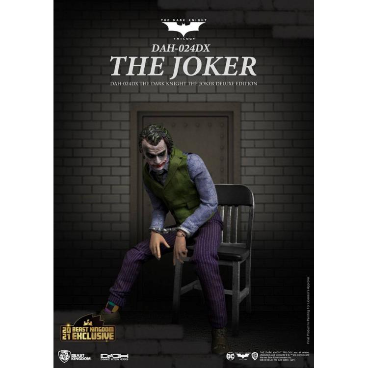 Batman The Dark Knight Figura Dynamic 8ction Heroes 1/9 The Joker Deluxe Version 21 cm