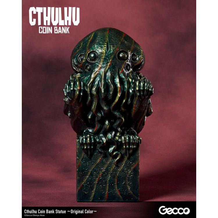 H.P. Lovecraft Cthulhu Mythos Hucha Estatua Cthulhu (Original Color) 24 cm GECCO