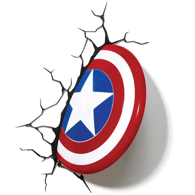 Marvel Lámpara 3D LED Captain America Shield 3Dlight 