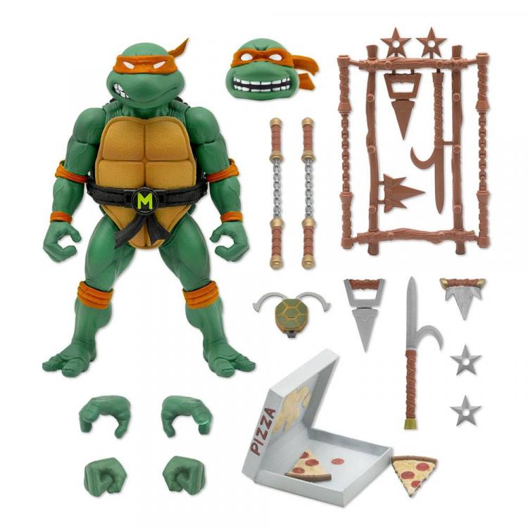 Tortugas Ninja Figura Ultimates Michaelangelo 18 cm