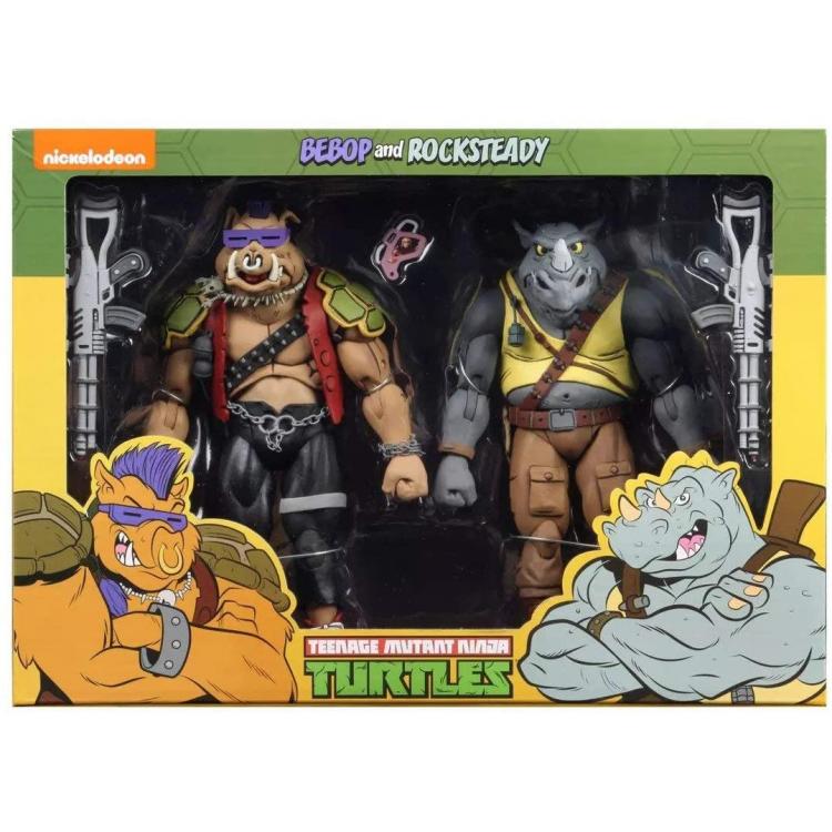 Tortugas Ninja Pack de 2 Figuras Rocksteady & Bebop 18 cm