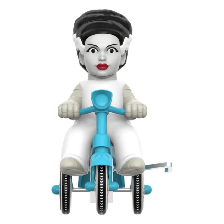 Universal Monsters Figura Super Cycles La novia de Frankenstein (White with Blue Trike) 13 cm Super7