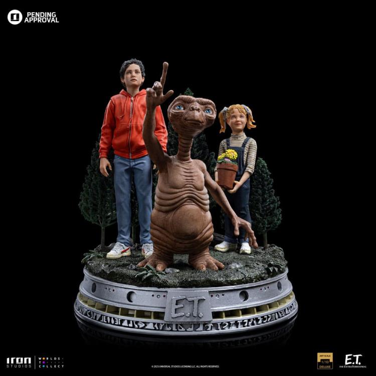 E.T., el Extraterrestre Estatua 1/10 Deluxe Art Scale E.T., Elliot and Gertie 19 cm Iron Studios 
