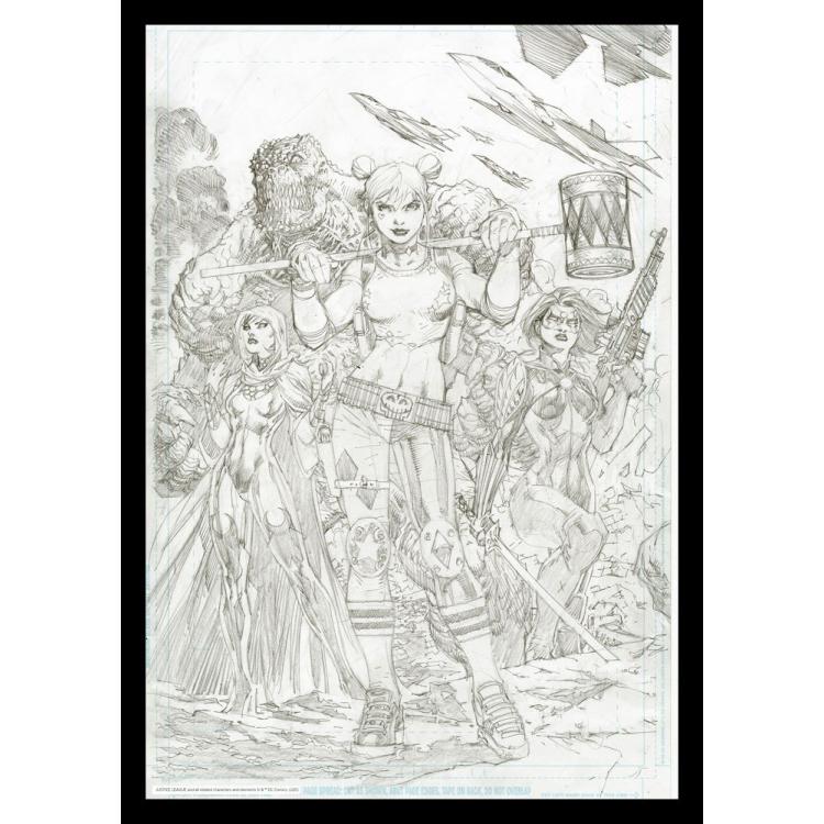 DC Comics Litografia Harley Quinn Comic Book Art Print 42 x 30 cm