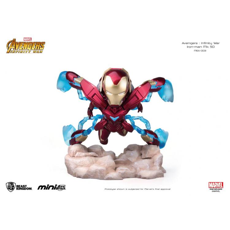 Vengadores Infinity War Figura Mini Egg Attack Iron Man MK 50 9 cm