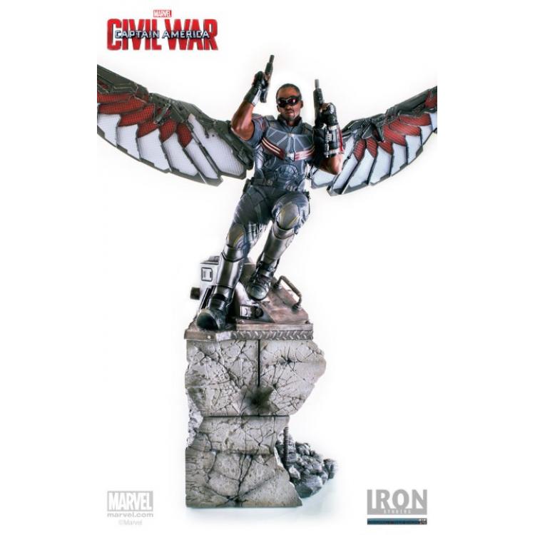 Captain America Civil War Estatua 1/4 Falcon 76 cm
