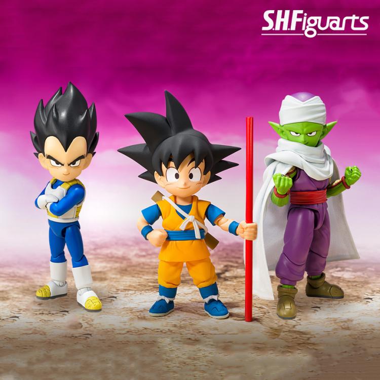 SON GOKU + VEGETA +  PICCOLO  (MINI) -DAIMA- FIG. 7 CM DRAGON BALL DAIMA SH FIGUARTS