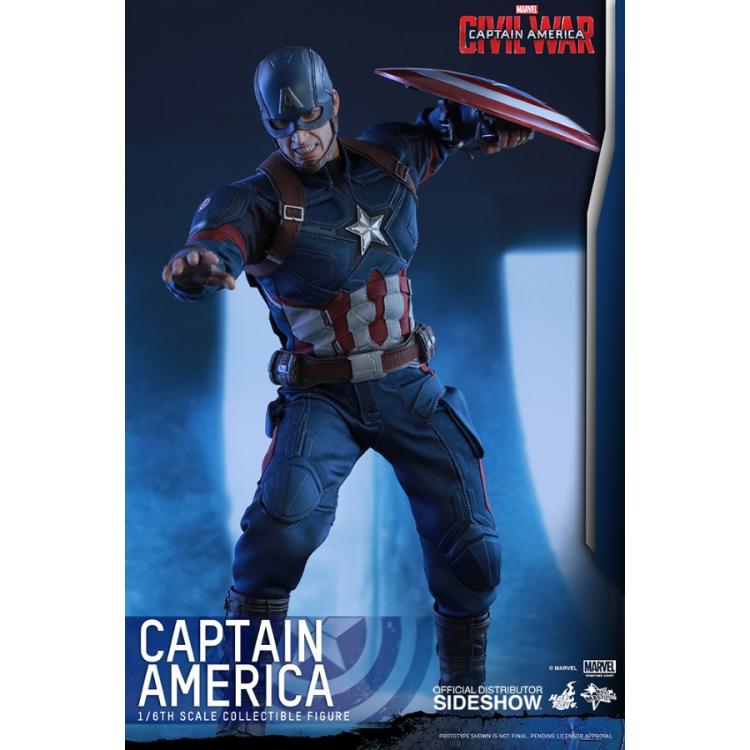 Captain America Civil War Figura Movie Masterpiece 1/6 Captain America 31 cm