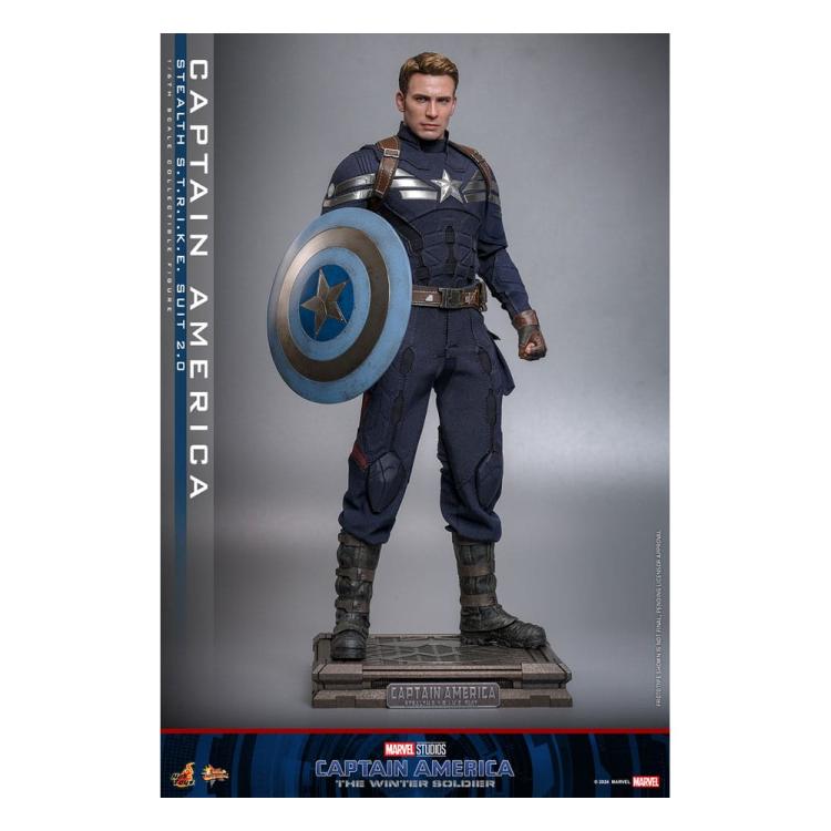 Capitán América: el Soldado de Invierno Figura Movie Masterpiece 1/6 Captain America (Stealth S.T.R.I.K.E. Suit) 2.0 31 cm Hot Toys