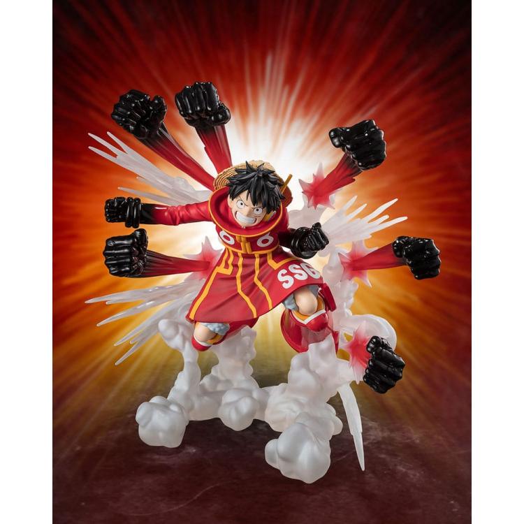 One Piece Figuarts ZERO Extra Battle Estatua PVC Monkey D. Luffy -Gum Gum Hawk Gatling- 19 cm Bandai Tamashii Nations 