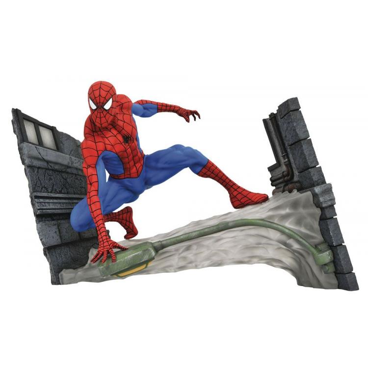 Marvel Movie Gallery Estatua Spider-Man Webbing 18 cm