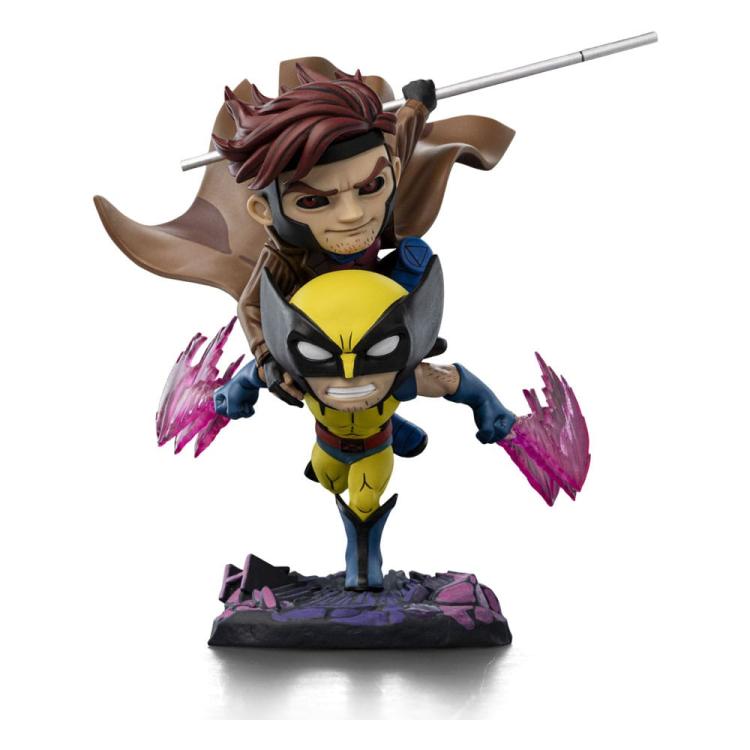 X-Men 97 Minifigura Mini Co. PVC Gambito y Lobezno 23 cm  Iron Studios