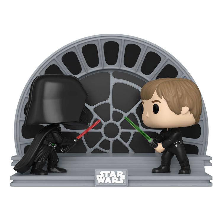 Star Wars Return of the Jedi 40th Anniversary Pack de 2 POP Moment! Vinyl Figuras Luke vs Vader 9 cm FUNKO