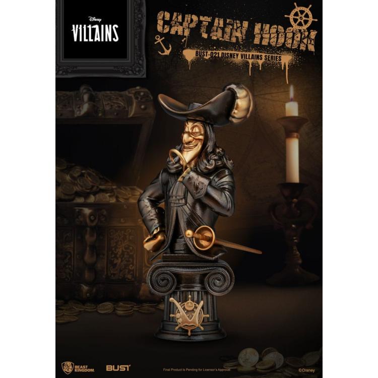 Disney Villains Series Busto PVC Captain Hook 16 cm CAPITAN GARFIO Beast Kingdom Toys 