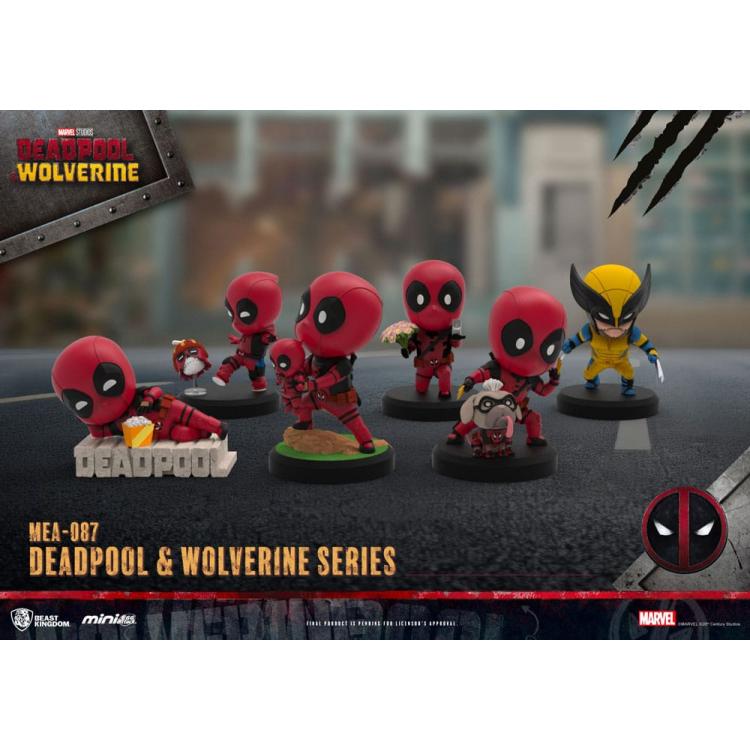 Deadpool 3 Pack de 6 Figuras Deadpool & Wolverine Series Mini Egg Attack Set 8 cm BEAST KINGDOM