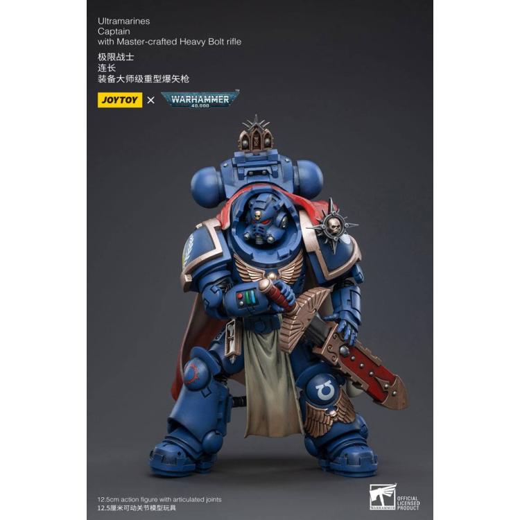 Warhammer 40k Figura 1/18 Ultramarines Captain with Master-Crafted Heavy Bolt Rifle 12 cm Joy Toy (CN)