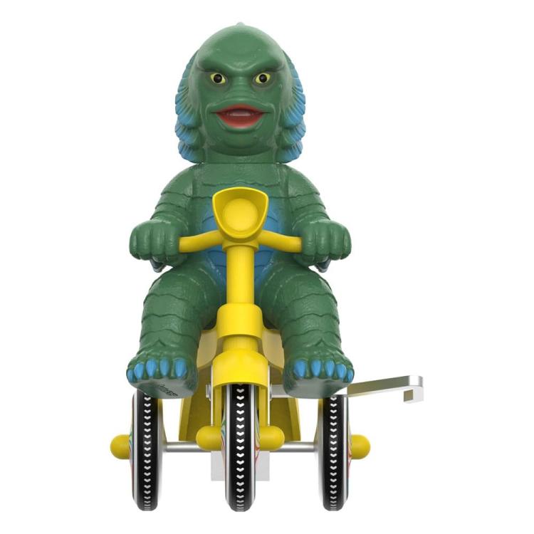 Universal Monsters Figura Super Cycles La criatura de la laguna negra (Dark Green with Yellow Trike) 13 cm  Super7 