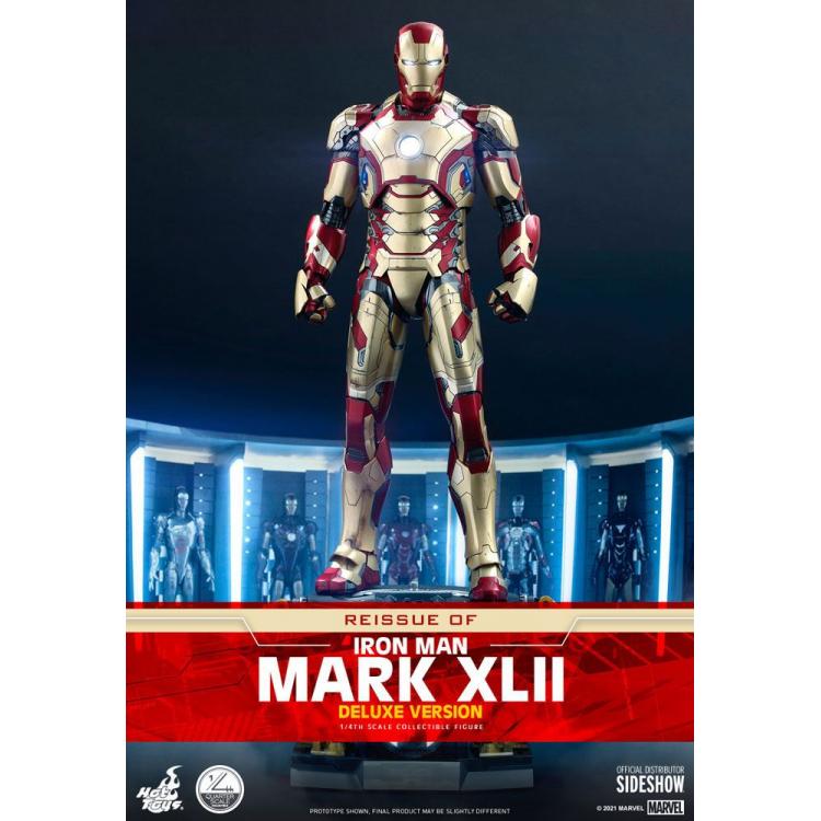  Iron Man Mark XLII (Deluxe Version) Quarter Scale Figure by Hot Toys Quarter Scale Series – Iron Man 3 - Reissue