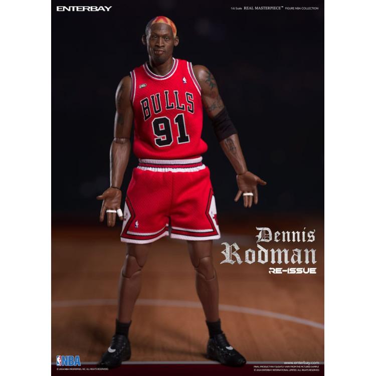 NBA Collection Figura Real Masterpiece 1/6 Dennis Rodman Limited Retro Editon 33 cm Enterbay 