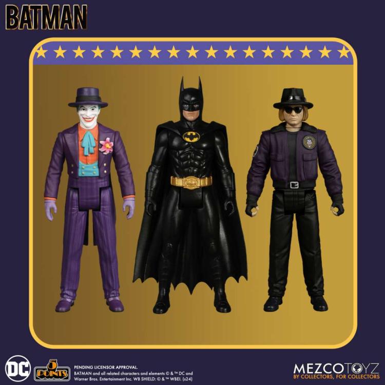 SET 3 FIGURAS JOKER GOON FIG. 9,5 CM DC UNIVERSE BATMAN 1989 5 POINTS MEZCO