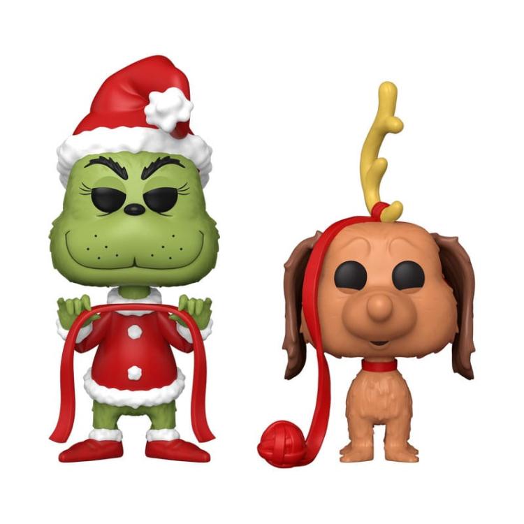 The Grinch(Anniversary) Pack de 2 POP! Books Vinyl Figuras Grinch w/ Max 9 cm FUNKO