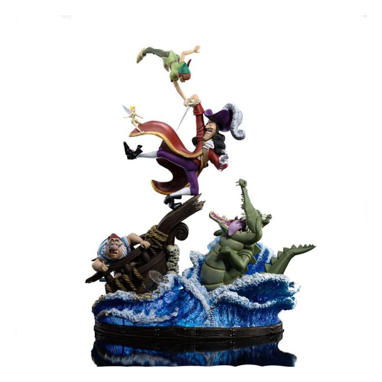 Disney Estatua 1/10 Deluxe Art Scale Peter Pan vs. Hook 42 cm IRON STUDIOS