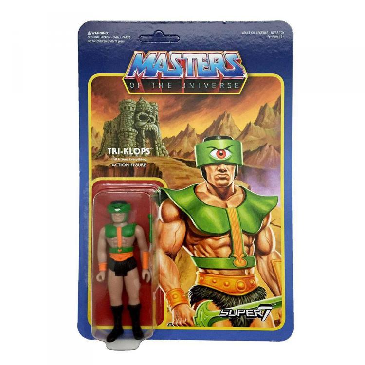 Masters of the Universe Figura ReAction Wave 2 Tri-Klops 10 cm