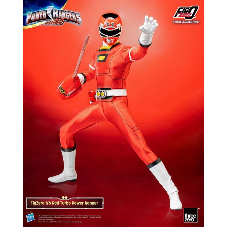 Power Rangers Turbo Figura FigZero 1/6 Red Turbo Power Ranger 30 cm  ThreeZero