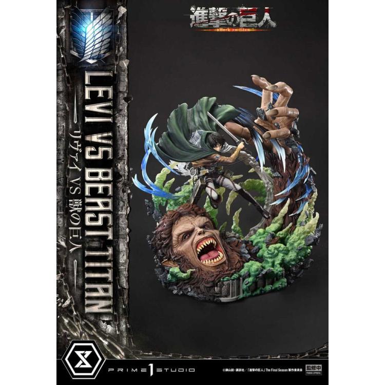 Attack on Titan Estatua Ultimate Premium Masterline Series 1/4 Levi Versus Beast Titan 73 cm Prime 1 Studio 