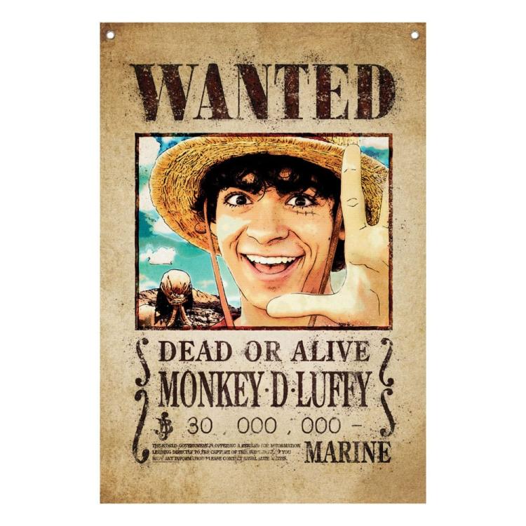 One Piece Bandera Luffy Wanted 120 x 85 cm FANATTIK 