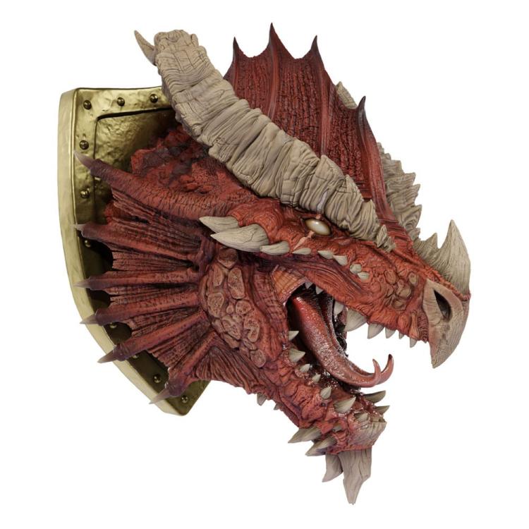 D&D Replicas of the Realms Estatua tamaño real Ancient Red Dragon Trophy Plaque - Limited Edition 50th Anniversary 56 cm