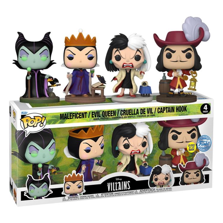 Disney Villains Pack de 4 Figuras POP! Movies Vinyl Villains (GW)(EMEA) 9 cm funko