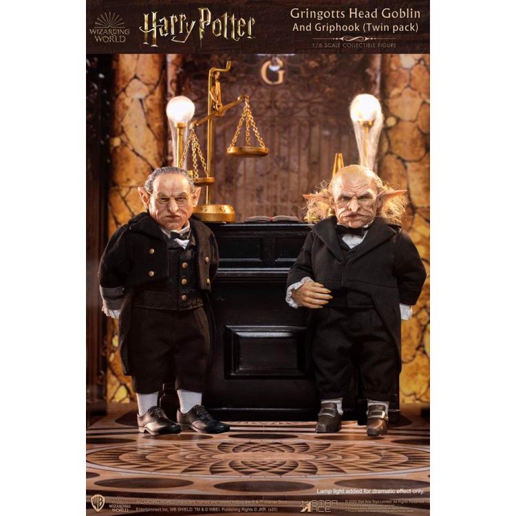 Harry Potter My Favourite Movie Action Figures 1/6 Gringotts Head Goblin & Griphook 20 cm