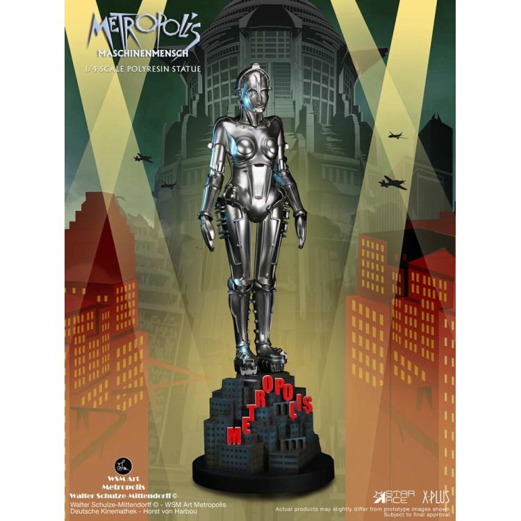 Metropolis Estatua 1/4 Maschinenmensch Silver 40 cm Star Ace Toys 