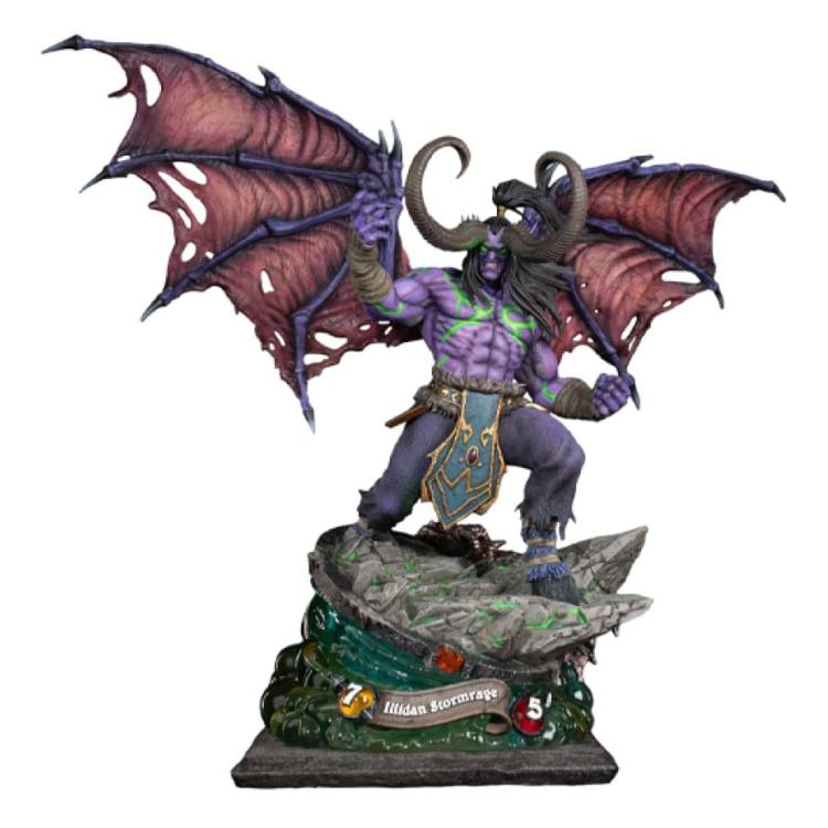 Hearthstone Estatua Illidan Stormrage 33 cm  HEX Collectibles